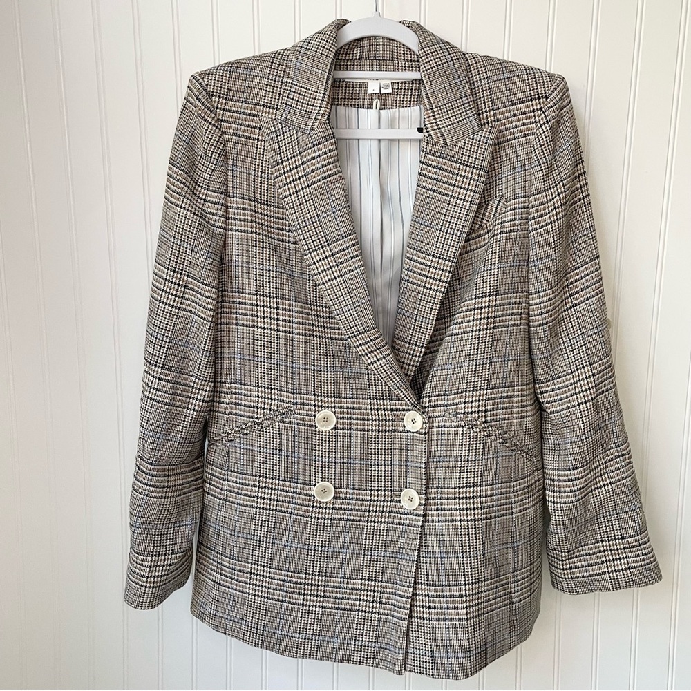Veronica Beard Parineti Plaid Dickey Jacket Blazer Size 4